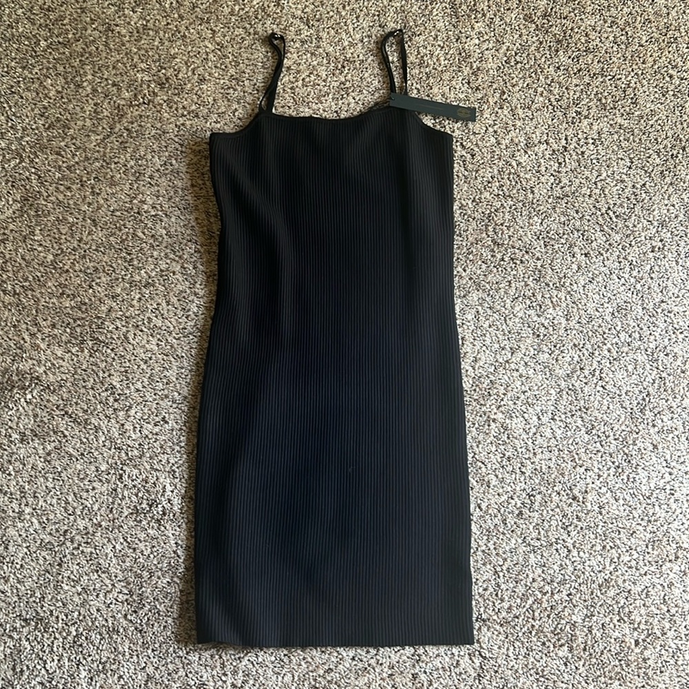 Ribbed above the knee house of Harlow dress.